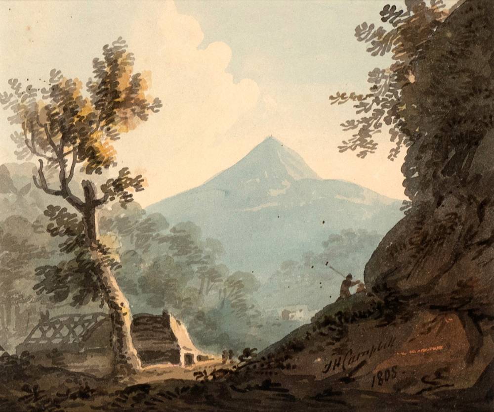 SUGARLOAF HILL, COUNTY WICKLOW, 1805 by John Henry Campbell sold for 650 at Whyte's Auctions