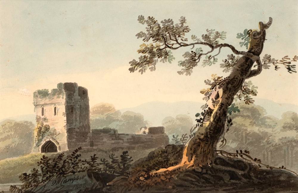 TOWER AT NAAS, COUNTY KILDARE, 1808 by John Henry Campbell sold for 650 at Whyte's Auctions