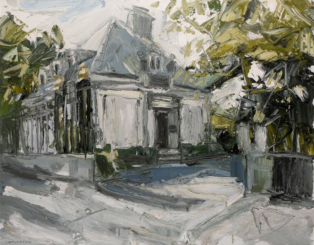 STORMONT GATE LODGE, 2002 by Colin Davidson sold for 2,600 at Whyte's Auctions