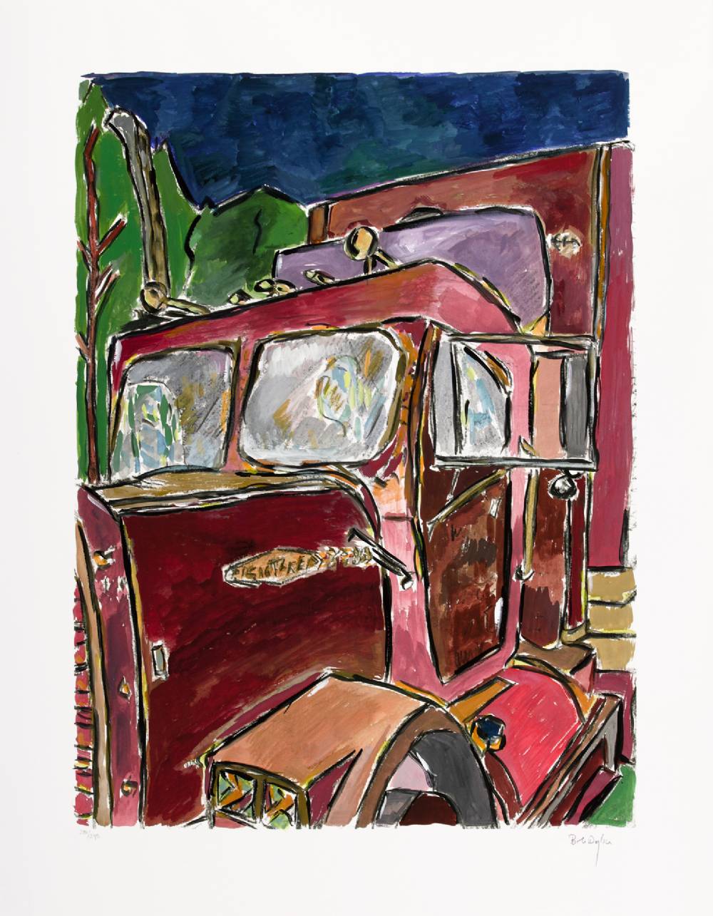 TRUCK [THE DRAWN BLANK SERIES] 2008 by Bob Dylan sold for 5,200 at Whyte's Auctions