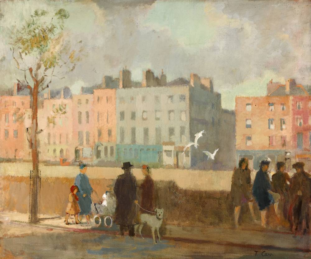 ORMOND QUAY, DUBLIN by Tom Carr sold for 16,000 at Whyte's Auctions