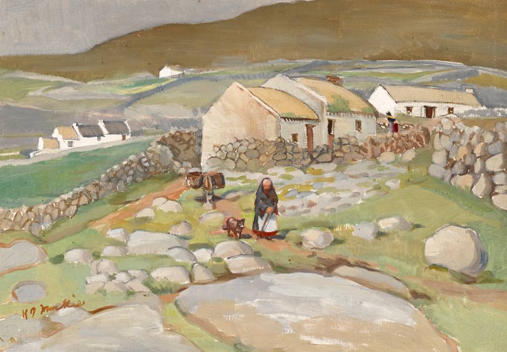 THE GREY WALLS (BLOODY FORELAND), COUNTY DONEGAL, 1959 by Kathleen Isabella Mackie sold for 1,400 at Whyte's Auctions