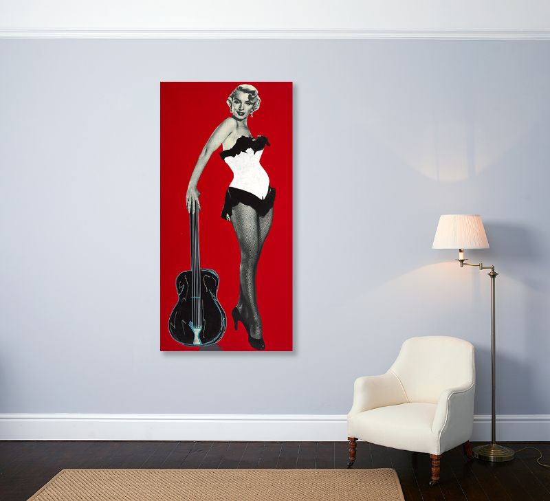 MARILYN [AGAINST RED] by Steve Alan Kaufman sold for 750 at Whyte's Auctions