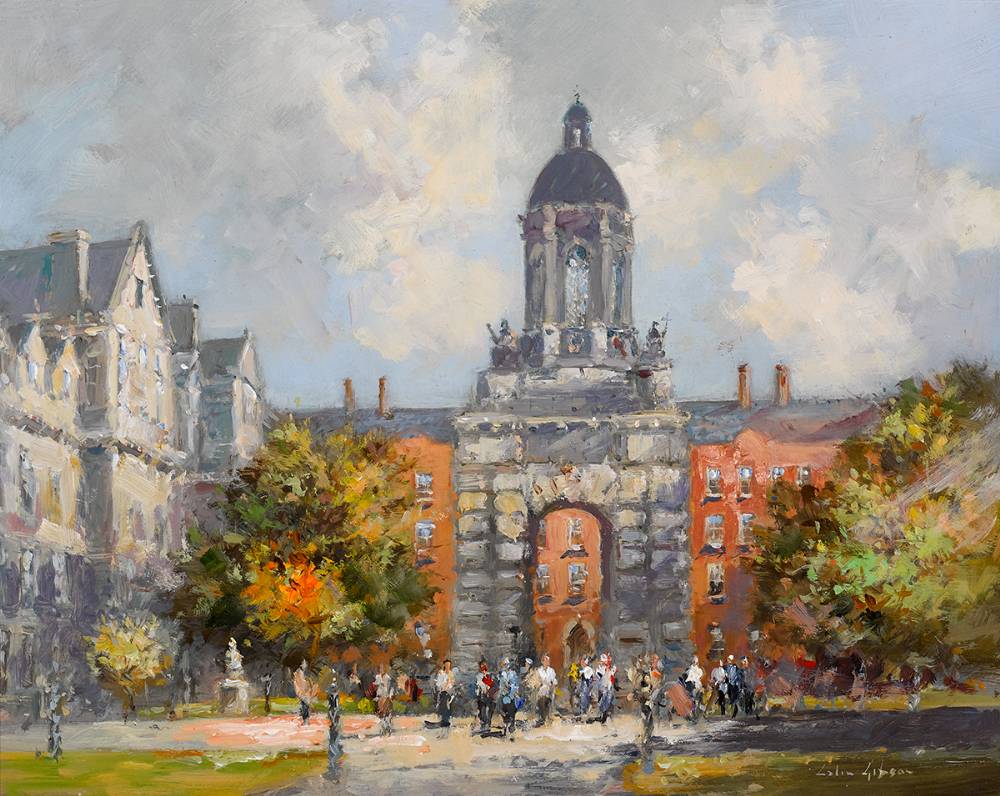 TRINITY COLLEGE, DUBLIN, 2020 by Colin Gibson sold for 800 at Whyte's Auctions