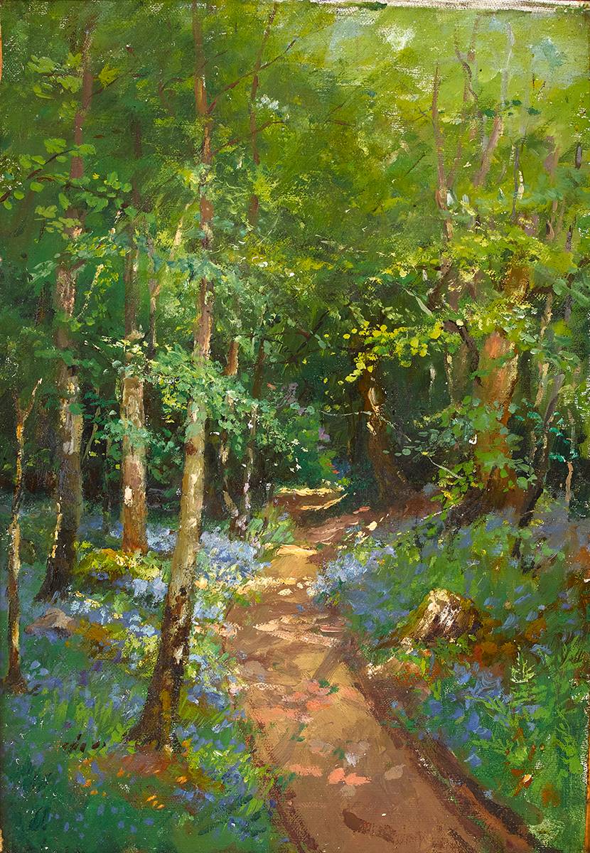 SPRING IN GLENALLA WOODS, DONEGAL, 1927 by Iza Munce sold for 500 at Whyte's Auctions