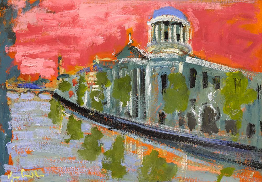 FOUR COURTS, DUBLIN by Marie Carroll sold for 320 at Whyte's Auctions