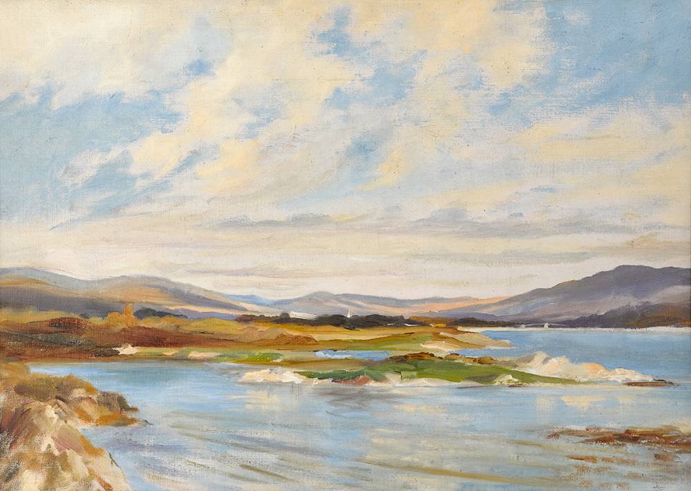 KENMARE BAY FROM DUNKERRON, COUNTY KERRY, c.1914 by Arahenua Ella Constable sold for 1,100 at Whyte's Auctions