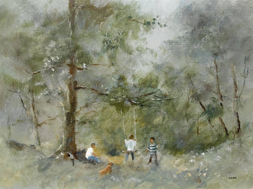 THE SWING, REDBURN WOOD, COUNTY DOWN, 1999 by Tom Kerr sold for 180 at Whyte's Auctions