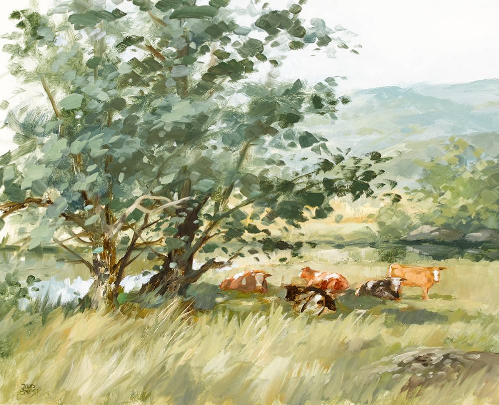 CATTLE IN A LANDSCAPE by Joop Smits sold for 260 at Whyte's Auctions