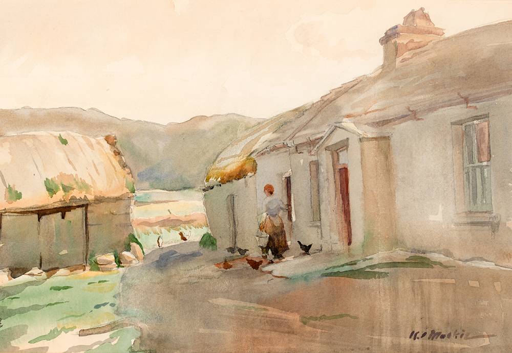 NEAR DUNFANAGHY, COUNTY DONEGAL by Kathleen Isabella Mackie sold for 480 at Whyte's Auctions