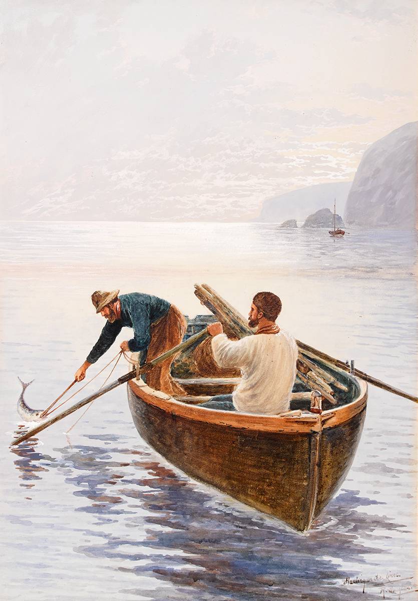 HAULING IN THE LINES by R. Douglas sold for 190 at Whyte's Auctions