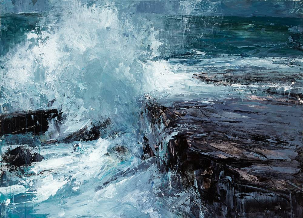 COASTAL REPORT II - ERRIS, 2016 by Donald Teskey sold for €36,000 at Whyte's Auctions