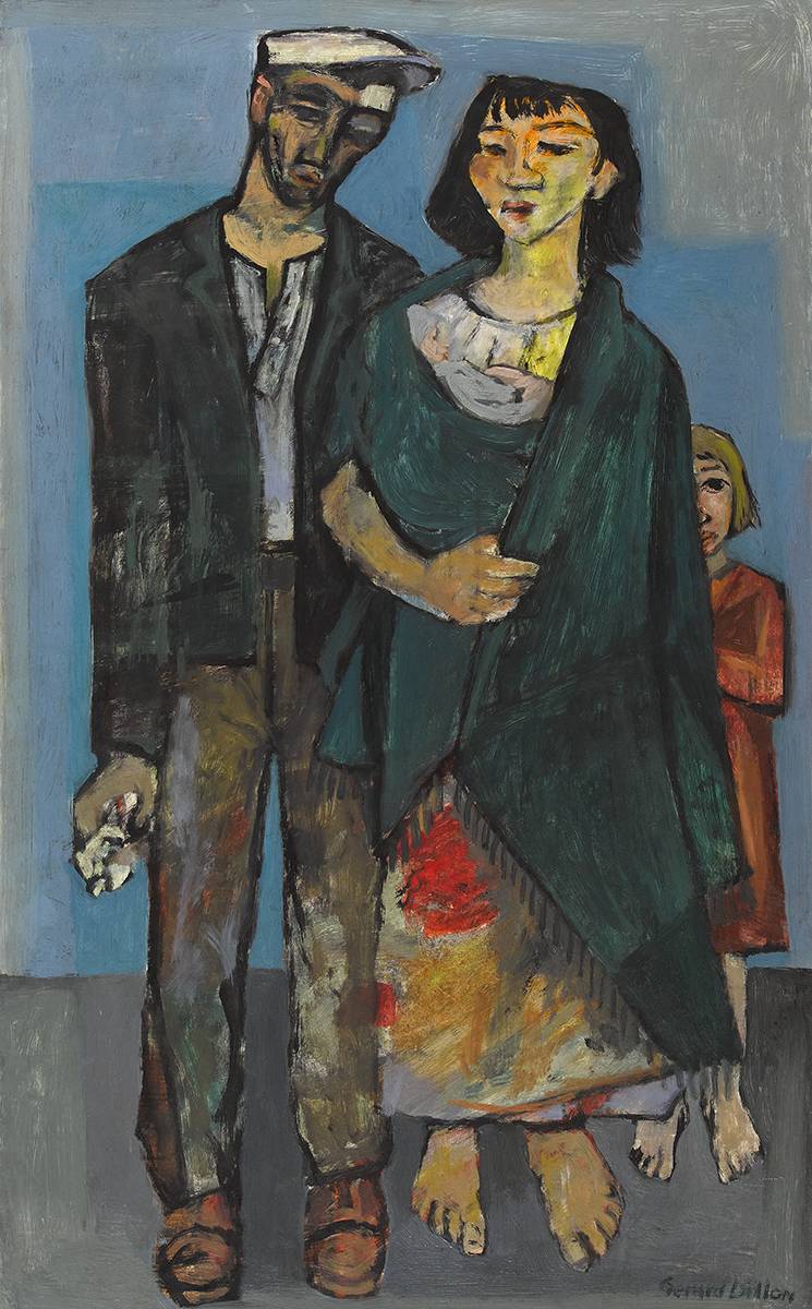 THE TINKER FAMILY, 1957 by Gerard Dillon sold for €70,000 at Whyte's Auctions