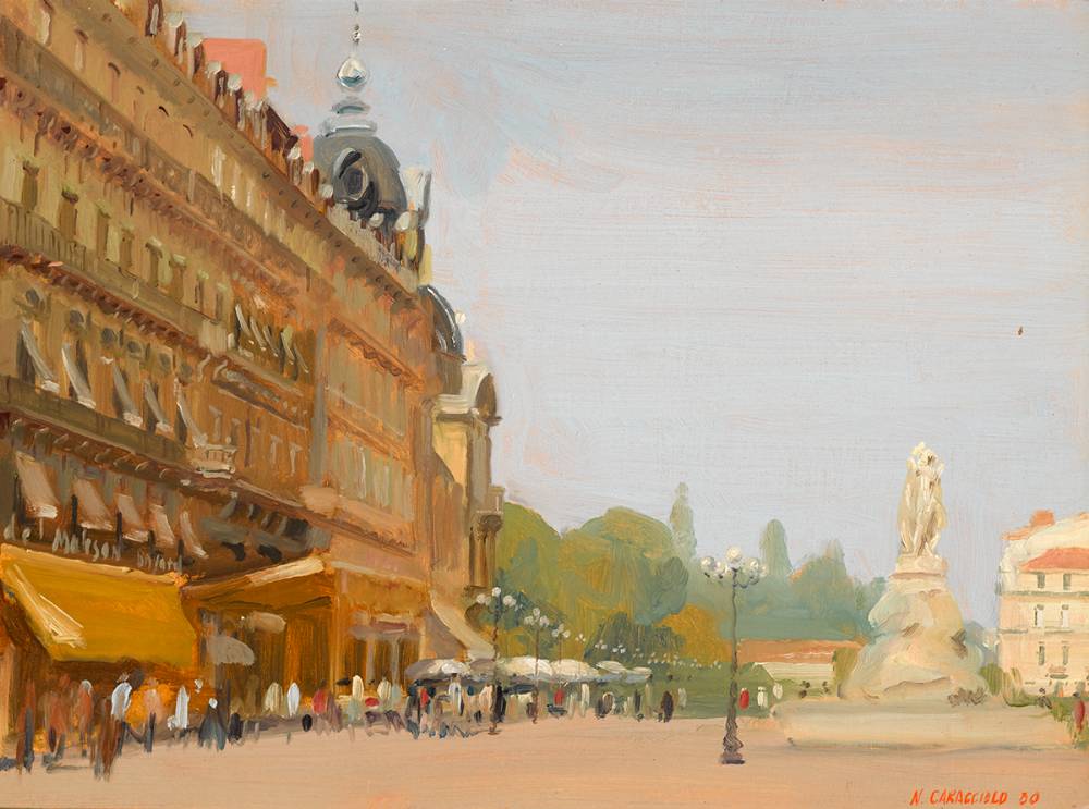 PLACE DE LA COMDIE, MONTPELLIER, FRANCE, 1980 by Niccolo d'Ardia Caracciolo sold for 1,800 at Whyte's Auctions