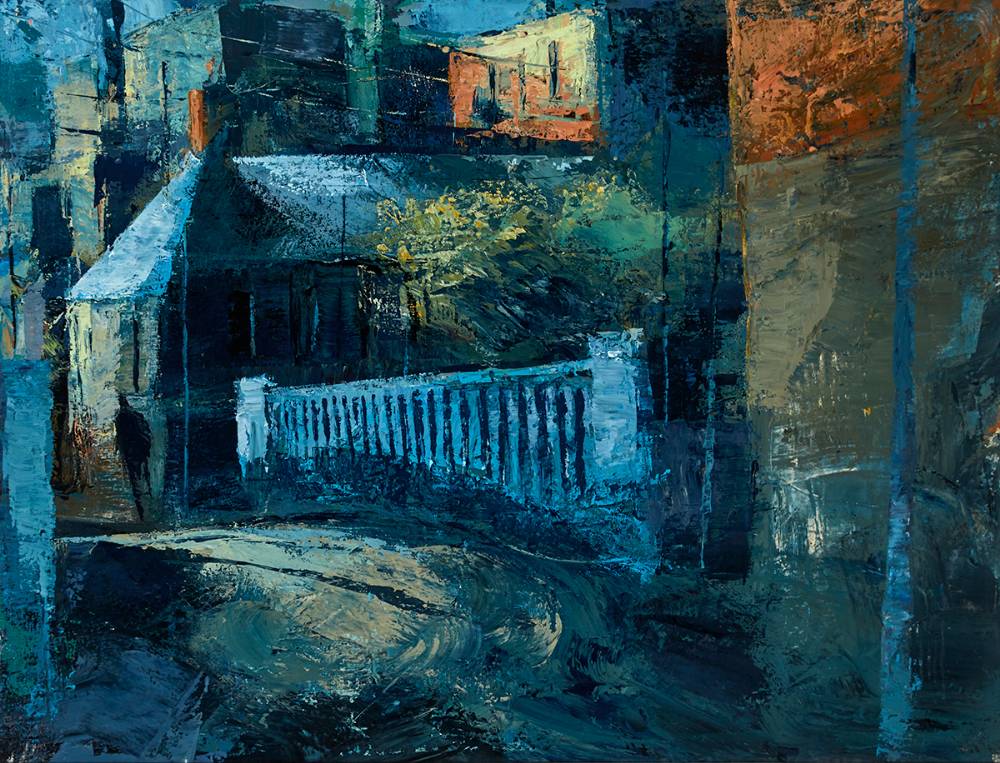 CHURCH STREET, FR MATHEW BRIDGE, 1999 by Donald Teskey sold for 19,000 at Whyte's Auctions