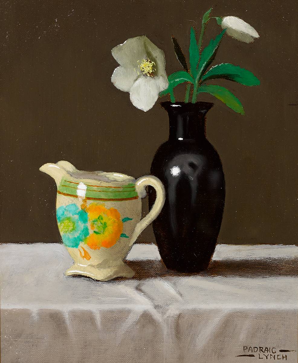 CHRISTMAS ROSE WITH CLARICE CLIFF JUG, 2018 by Padraig Lynch sold for 580 at Whyte's Auctions
