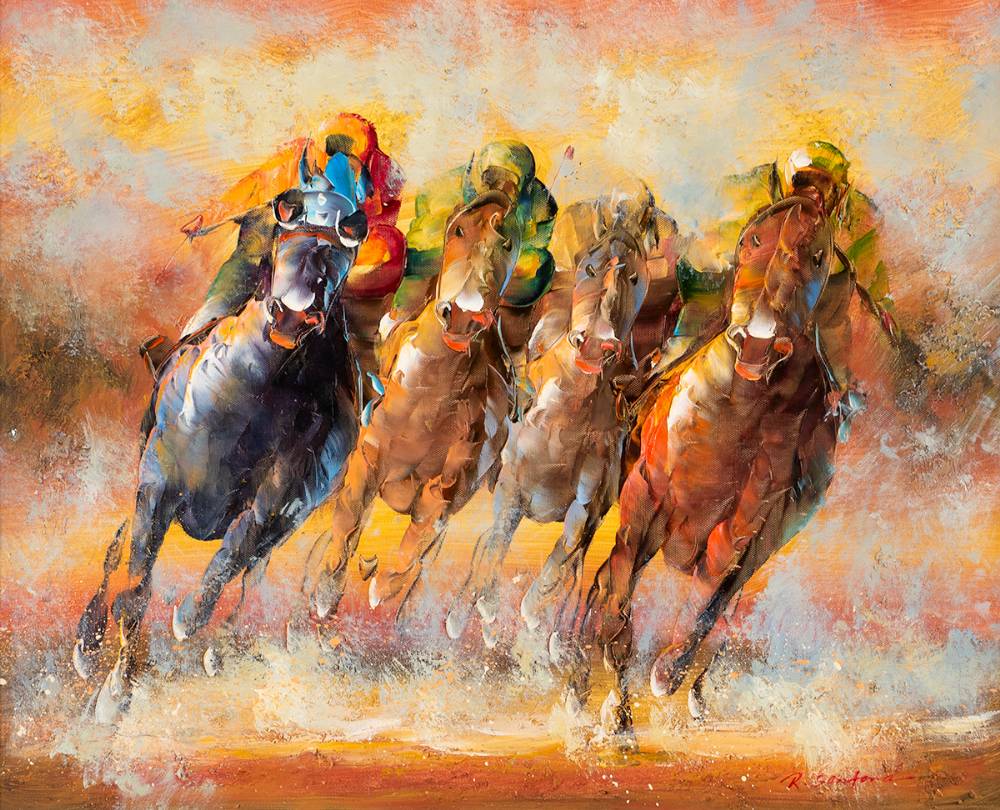 TO THE FINISH by R. Sandford sold for 620 at Whyte's Auctions