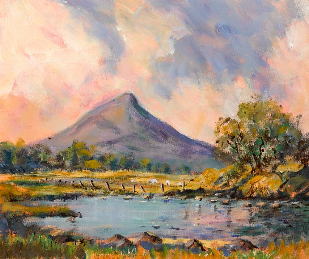 SUGARLOAF MOUNTAIN, COUNTY WICKLOW, 1997 by Margaret Hayden sold for 160 at Whyte's Auctions