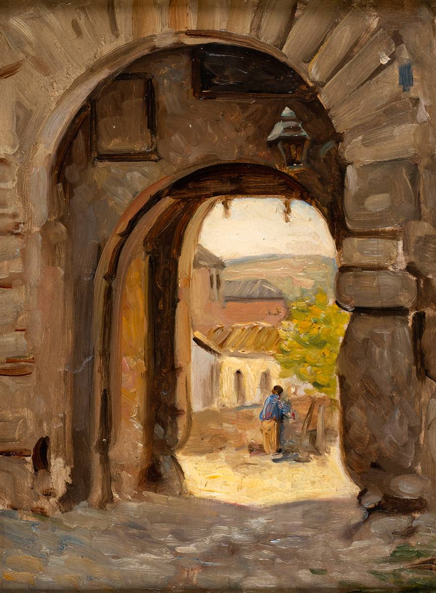 GATEWAY AT TOLEDO by William Crampton Gore sold for 560 at Whyte's Auctions