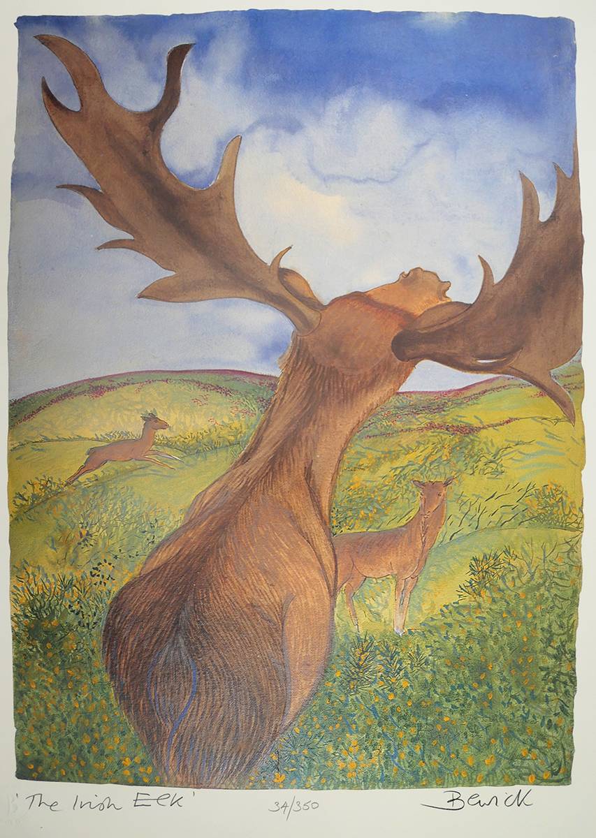 THE IRISH ELK by Pauline Bewick sold for 270 at Whyte's Auctions