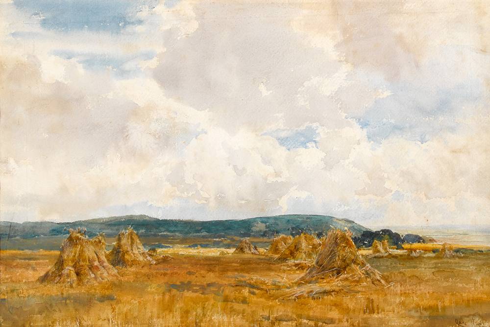 HAYSTACKS by Claude Hayes sold for 350 at Whyte's Auctions