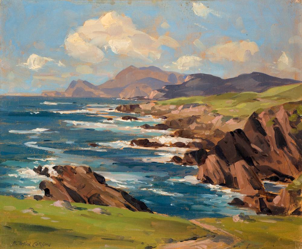ATLANTIC DRIVE, ACHILL, COUNTY MAYO by Robert Taylor Carson sold for 4,400 at Whyte's Auctions