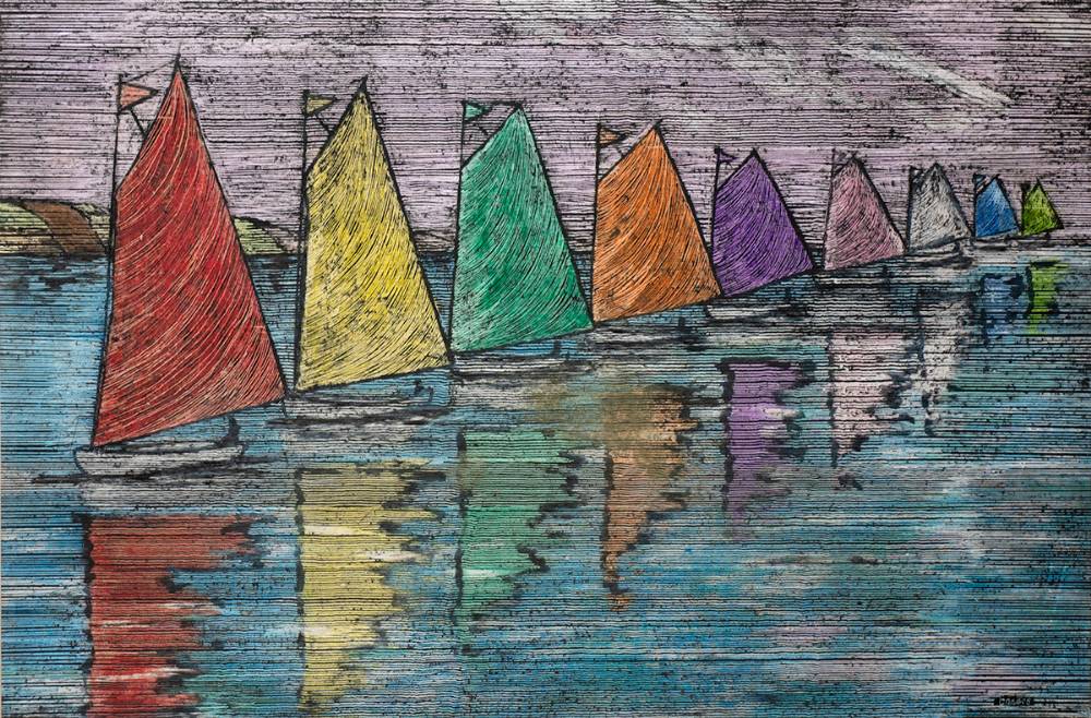 FLOTILLA by Valerie Enners sold for 230 at Whyte's Auctions