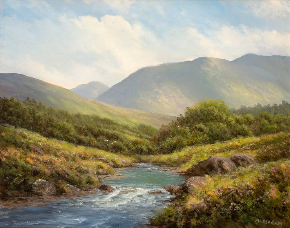BALLYNAHINCH, CONNEMARA, 1992 by Gerry Marjoram sold for 680 at Whyte's Auctions