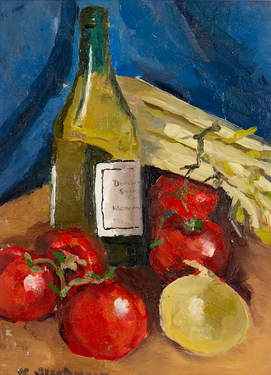 WINE AND TOMATOES by Nuala Stephenson sold for 210 at Whyte's Auctions