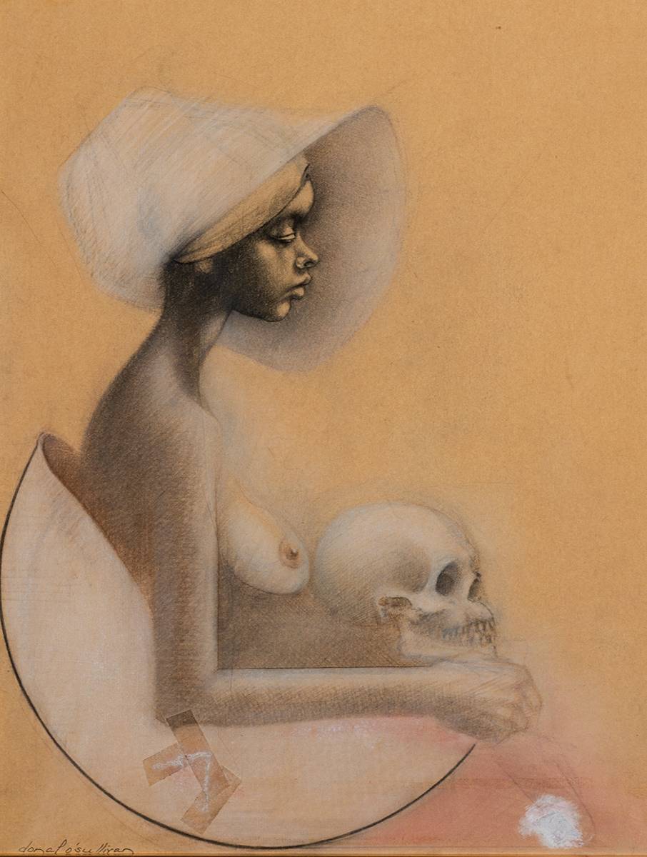 FIGURE WITH SKULL by Donal O'Sullivan sold for 340 at Whyte's Auctions