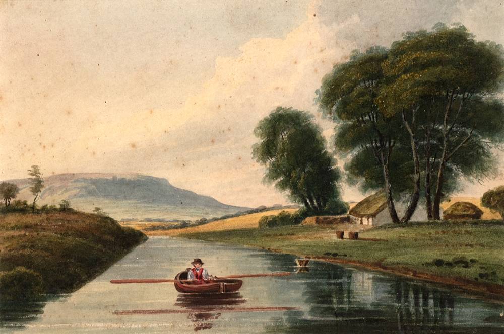 ON THE CANAL AT ANNADALE NEAR BELFAST by William Nicholl sold for 400 at Whyte's Auctions