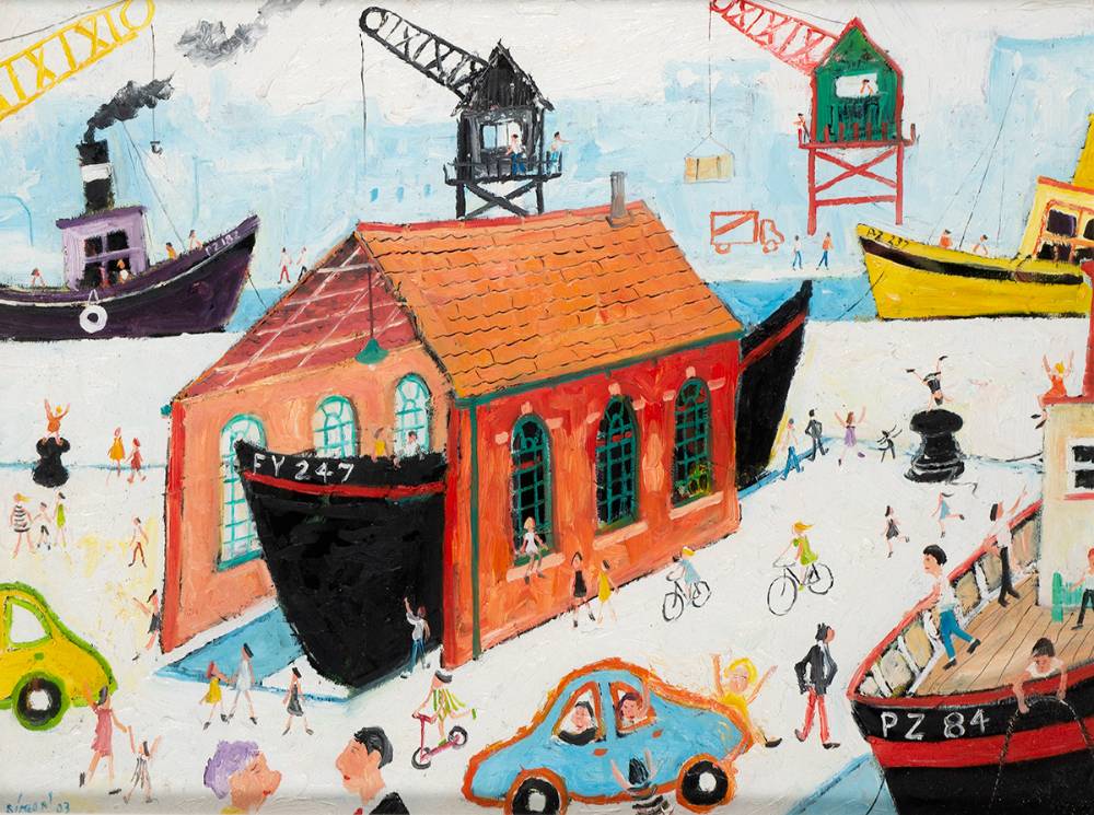 PORT SCENE, 2003 by Simeon Stafford sold for 800 at Whyte's Auctions