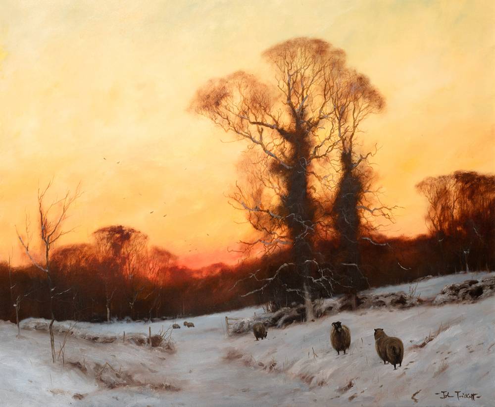 WINTER SUNSET by John Trickett sold for 1,300 at Whyte's Auctions