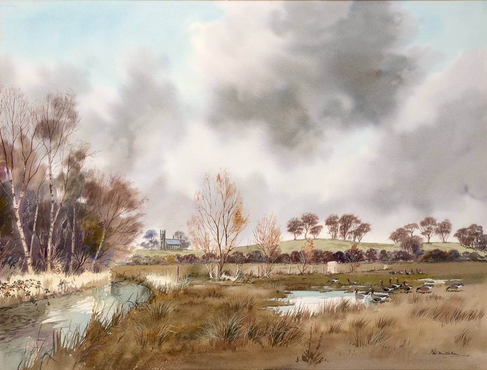 DUCKS IN FLOODED FIELD by Robert W. Milliken sold for 270 at Whyte's Auctions