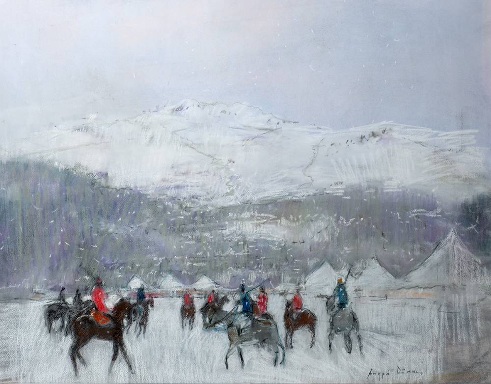 SNOW POLO IN ST. MORITZ, SWITZERLAND, 2019 by Andrey Demin sold for 1,150 at Whyte's Auctions