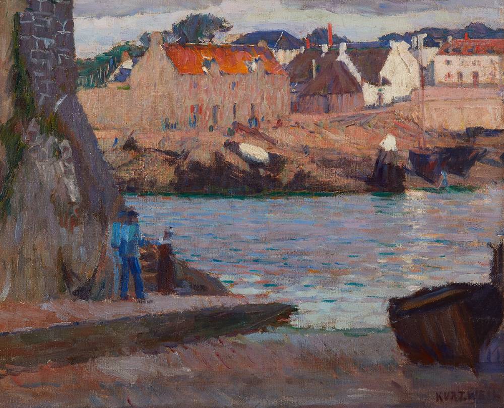 THE PASSAGE LANRIEC, CONCARNEAU by Maximilian Kurzweil sold for 14,000 at Whyte's Auctions