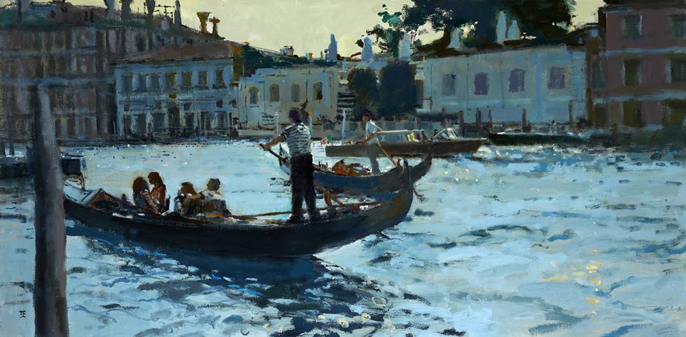 DUSK AT THE GUGGENHEIM, VENICE by Tom Coates sold for 1,500 at Whyte's Auctions