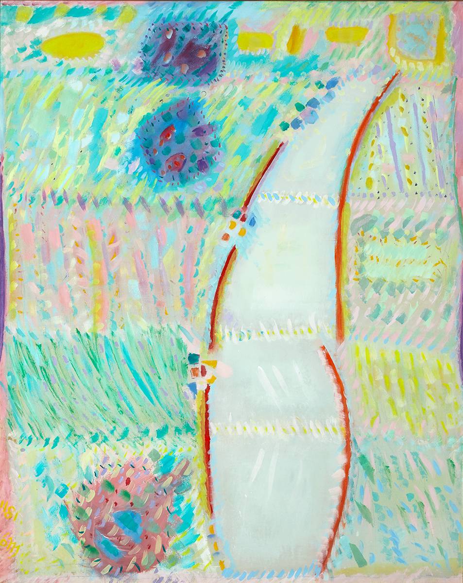 GARDEN IMPRESSION, PARADISE ISLAND, BAHAMAS, 1981 by Tony O'Malley HRHA (1913-2003) at Whyte's Auctions
