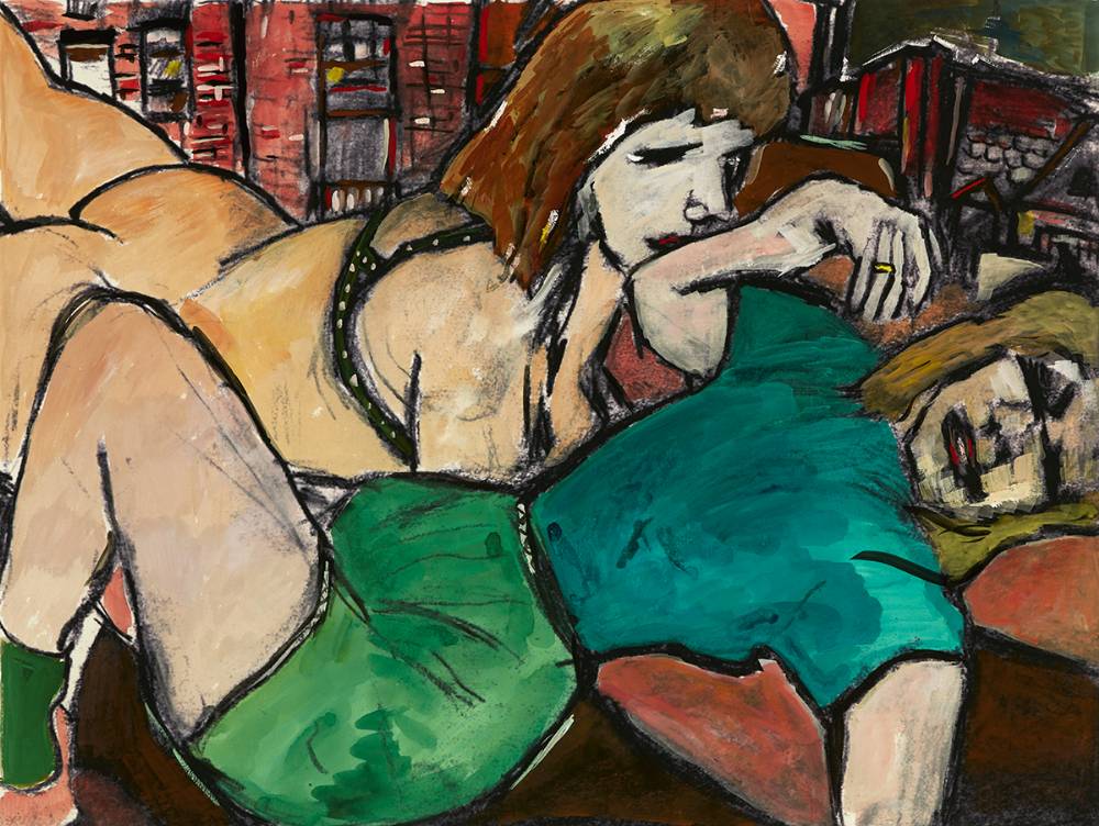TWO SISTERS, 2008 [THE DRAWN BLANK SERIES] by Bob Dylan sold for 6,200 at Whyte's Auctions