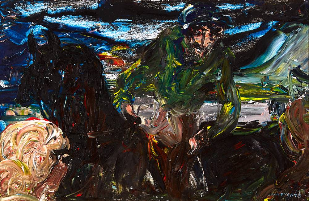 MULDOON AND RATTLESNAKE, DRUMCLIFFE STRAND, COUNTY SLIGO, 1928 by Jack Butler Yeats sold for 160,000 at Whyte's Auctions