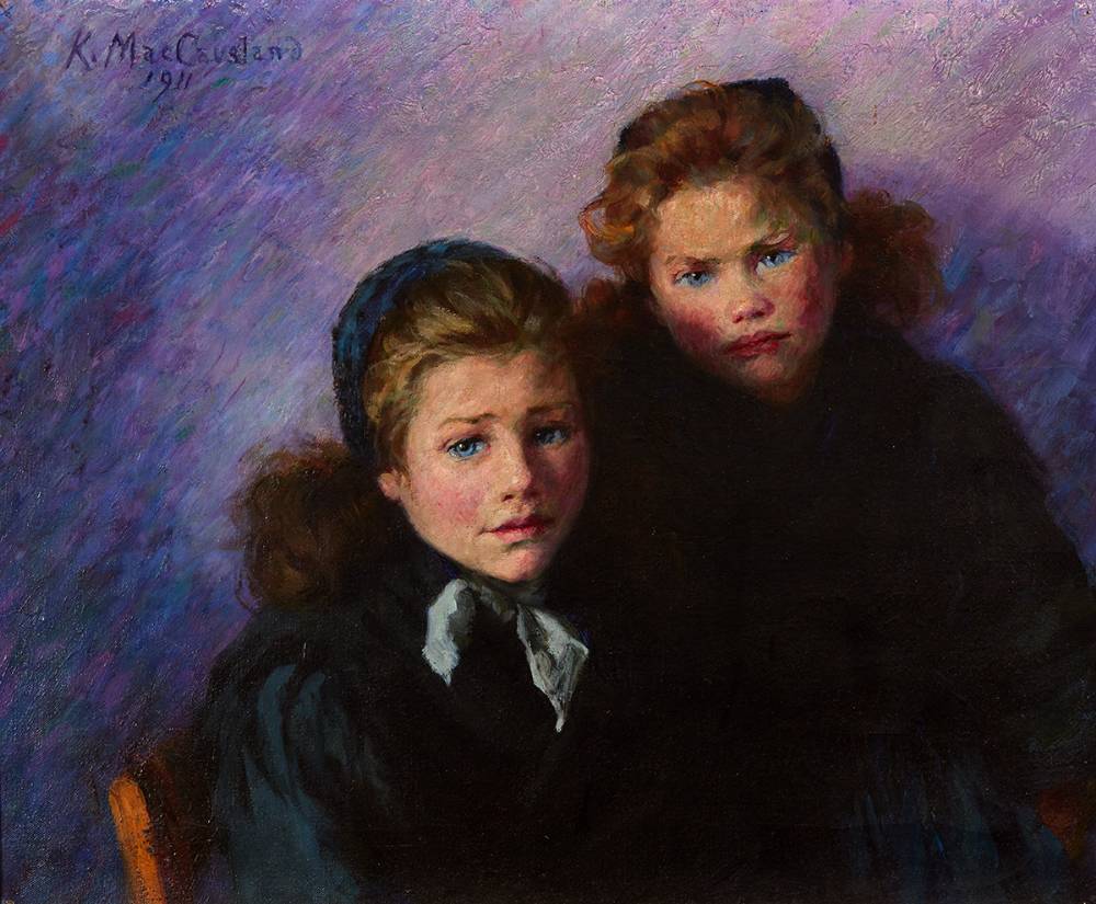 SISTERS, 1911 by Charlotte Katherine MacCausland (1860-1930) at Whyte's Auctions