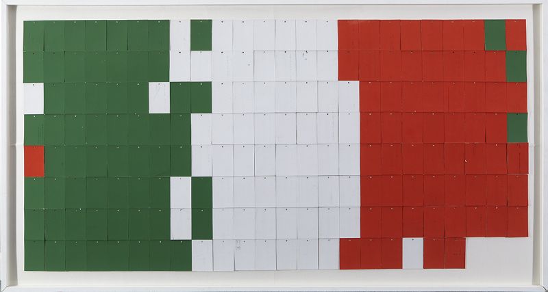 THE FLAG OF IRELAND AS REARRANGED BY POST by Adrian Gllner sold for 100 at Whyte's Auctions