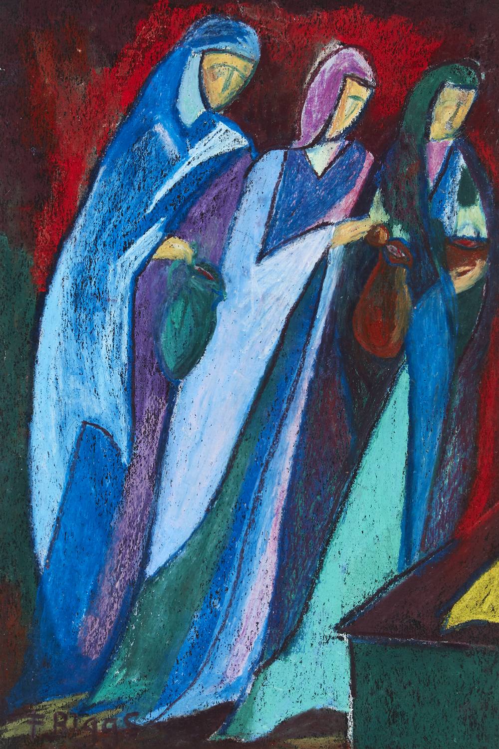 THE WOMEN AT THE TOMB, 1980 by Frances Biggs sold for 600 at Whyte's Auctions