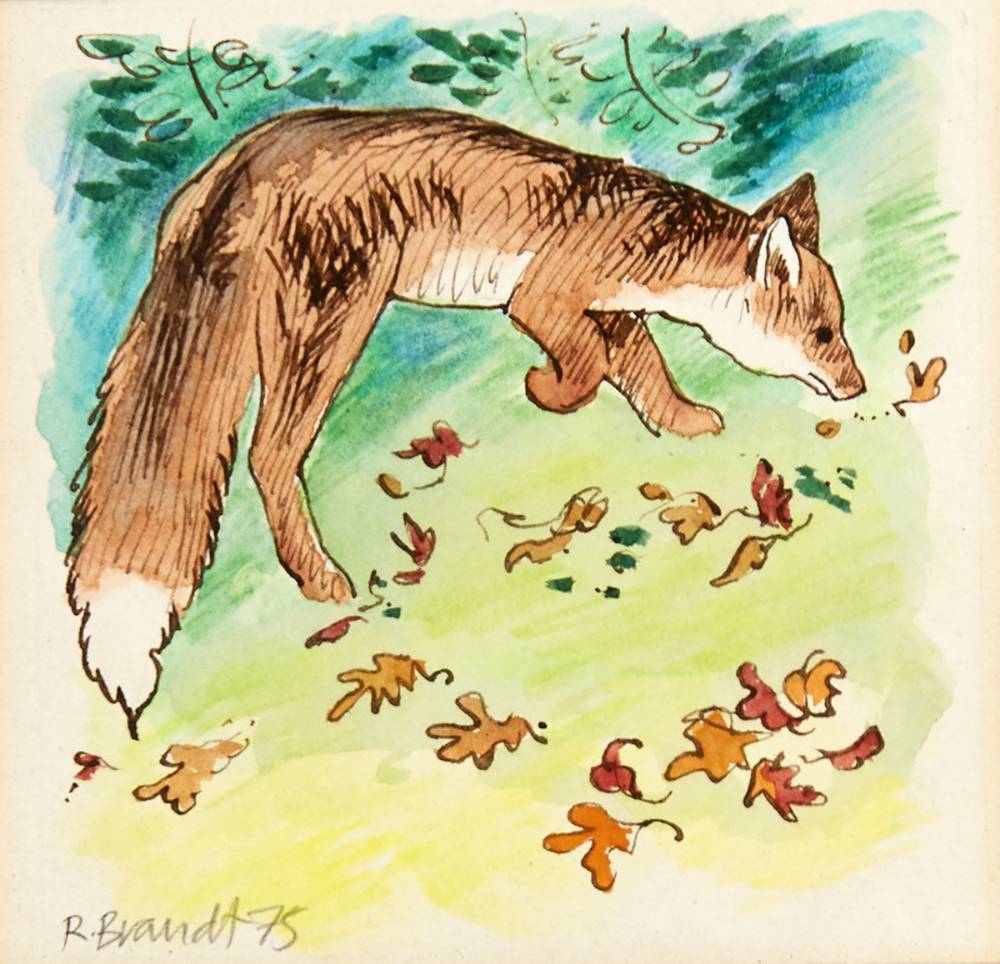 FOX STUDIES, 1975 (SET OF FOUR) by Ruth Brandt sold for 400 at Whyte's Auctions