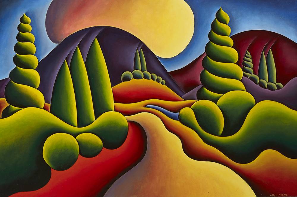 SOFTSCAPE (SACRED MOUNTAIN) by Alan Kenny sold for 1,600 at Whyte's Auctions