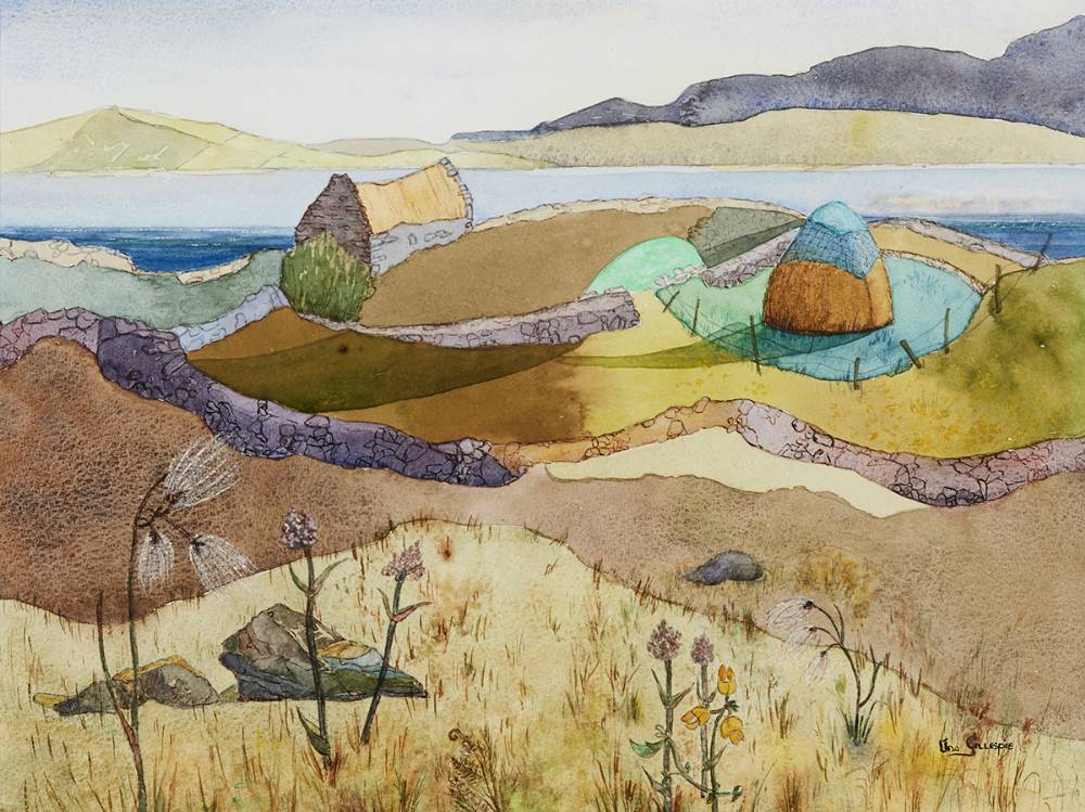 PROTECTIVE DEFENCES (ALONG THE COAST OF MALLIN BAY) by na Gillespie sold for 270 at Whyte's Auctions