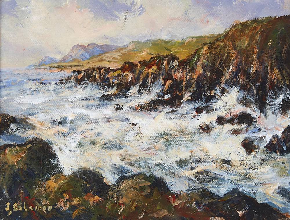 CLIFFS OF ACHILL, 1994 by Simon Coleman sold for 240 at Whyte's Auctions