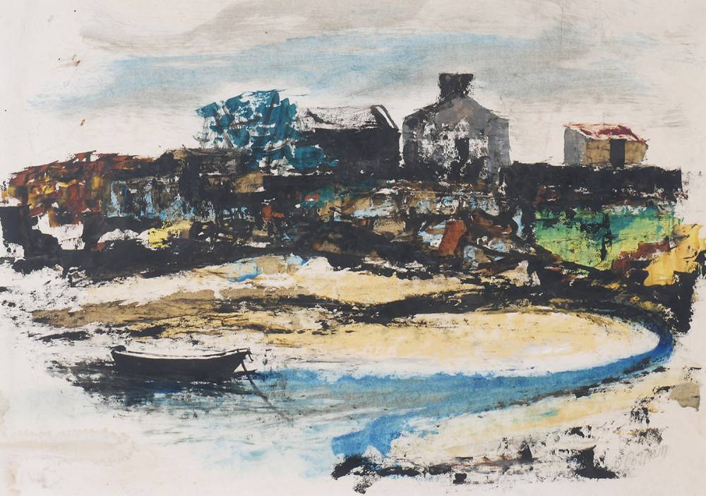 HARBOUR SCENE by Samus O Clmin sold for 360 at Whyte's Auctions