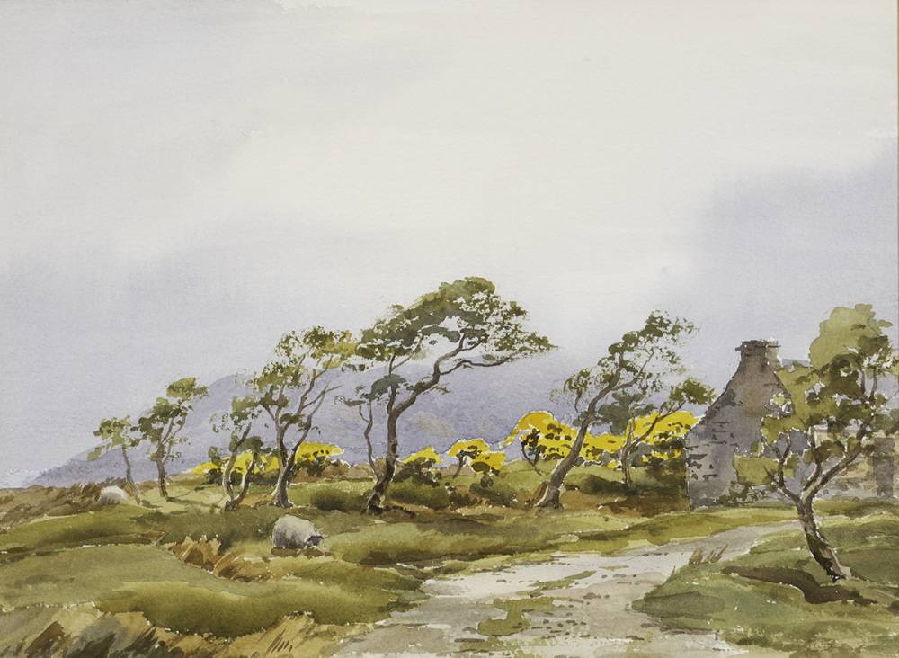 OLD COTTAGE NEAR GLENVEAGH, COUNTY DONEGAL by Robert Egginton sold for 200 at Whyte's Auctions