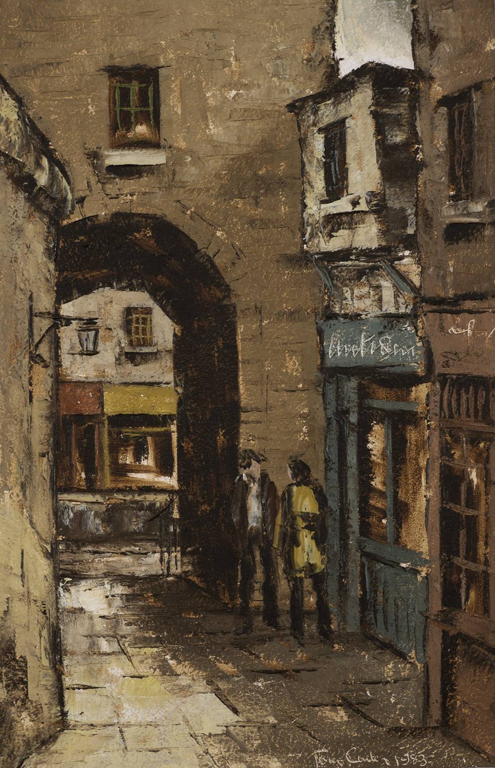 MERCHANT'S ARCH, DUBLIN, 1983 by Tom Cullen sold for 320 at Whyte's Auctions
